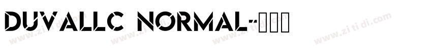 DuvallC Normal字体转换